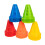 Roller Skating Marker Cones 25 Count Plastic Stackable Obstacles For Agility Training Bright Colors Skate Control 1