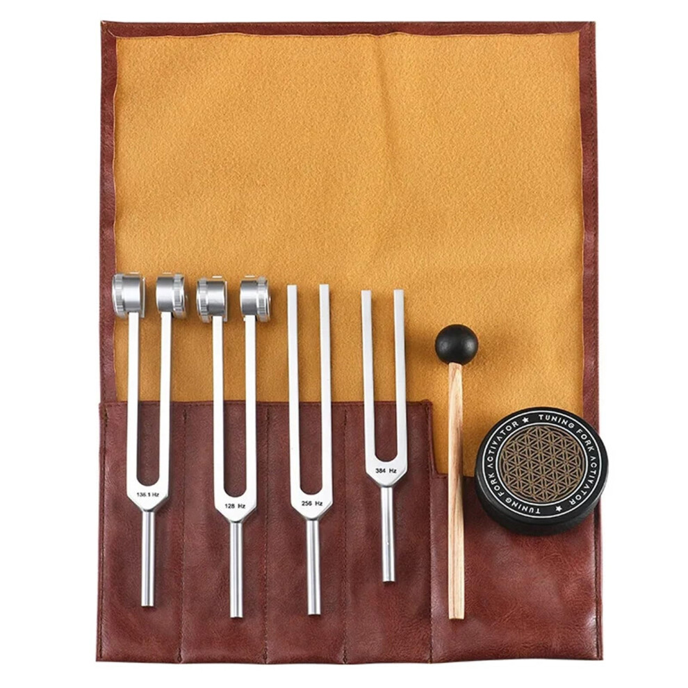 Tuning Forks For Healing FourPiece Set 128Hz 136.1Hz 256Hz 384Hz Diapason Sound Therapy