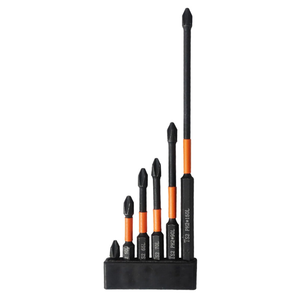 Screwdriver Set 6Piece Batch Head 25150Mm Nonslip Handle Hardness Tool 9189345350818