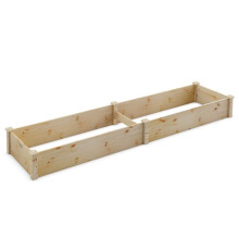 Jardinière - HELLOSHOP26 - Carré potager 240x60x25 cm - Bois sapin - Surélevé - Robuste