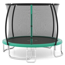 Trampolino esterno - HELLOSHOP26 - 305 cm - Design sicuro - Piloni curvi - Scala antiscivolo