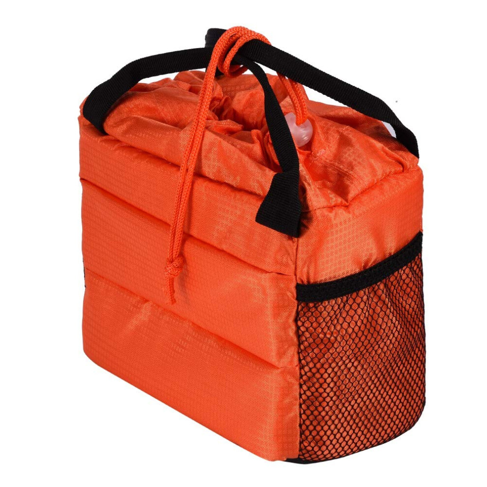 Camera Bag, Shockproof Padded Divider Camera Bag Insert Drawstring Pouch For Dslr Camera (Orange) Orange 9382693703026