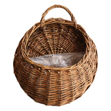 Wall Baskets For Plants 7.9x10.2 Inch Handmade Wicker Wall Planter Eco Friendly Insectproof Hanging Basket
