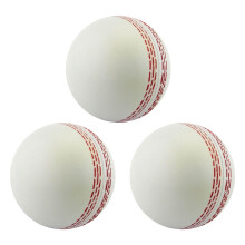 Training Cricket Ball Set of 3 Soft PU Foam for Safe Indoor Outdoor Practice Beginners Kids