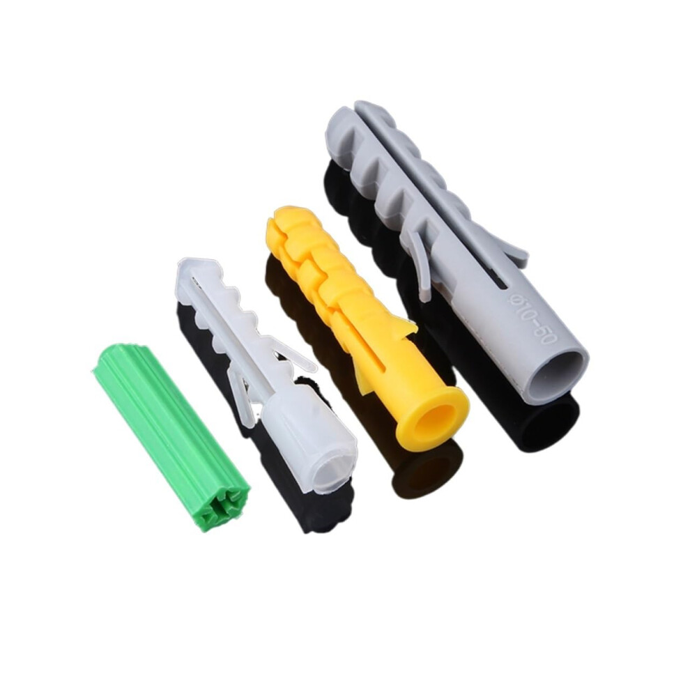 M5 M6 M8 M10 M12 M14 Ribbed Plastic Anchor Expansion Tube Wall Plug (Gray M6 X 30Mm, 100Pcs) 9382693703507