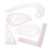Pattern Making Design Ruler Kit, Flexible Measuring Tool Sew French Curve Ruler for Beginners, Fashion Design Template Multi-function Ruler Plastic 8