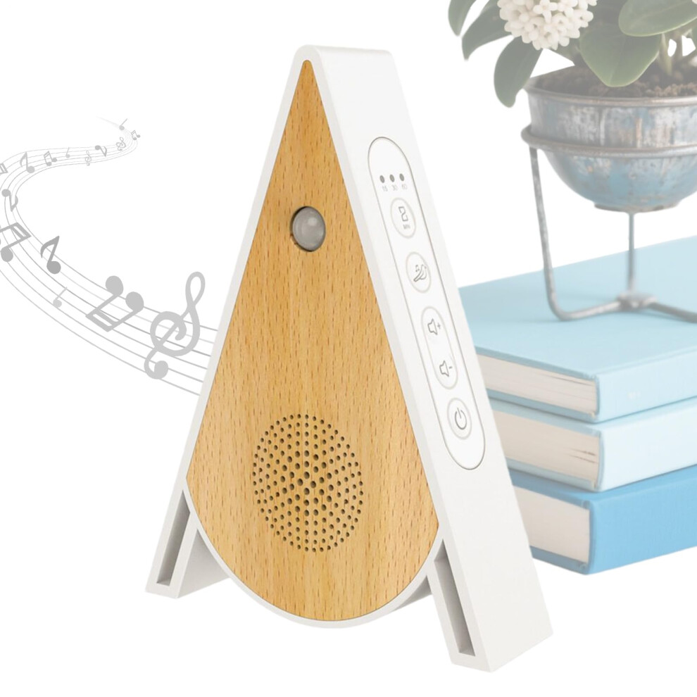 White Singing Bird Sound Box Motion Sensor Noise Machine Portable Noise Speaker Natural Chirping Bird Sounds Bathroom