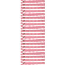 20Pcs Pink Nylon Coil Zippers 20cm for Sewing & Crafts