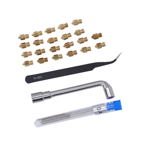 Robustes Messing 3D-Düsen-Set 0,2-1,0 mm für Creality Ender