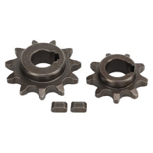 Alomejor Front & Rear Gears Carbon Steel, Robust Steel Material Erosion Resistant 9T & 13T Sprocket for Bicycle Chain and Motor Gear, Light We