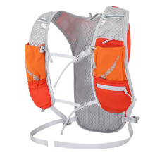 Hiking Vest Hydration Chest Backpack For Cycling Running Fitness Reflective Strip Signal Whistle Orange