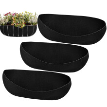 3 Pack 30 Inch Hanging Basket Liners, Breathable Felt Coconut Liner for Garden Planters, Prevents Root Rot