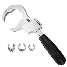 Universal Adjustable Aluminium Double Ended Wrench 2710cm Silver