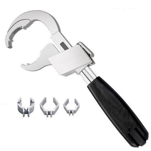 Universal Adjustable Aluminium Double Ended Wrench 2710cm Silver