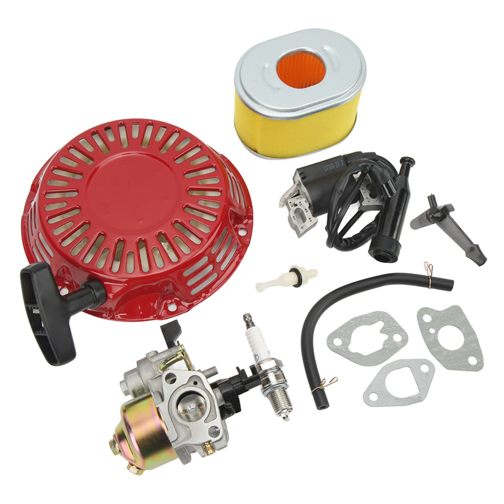 Carburetor Kit For Gx140 Gx160 Gx200 5-6.5Hp + Recoil & Ignition Coil 6951381883666