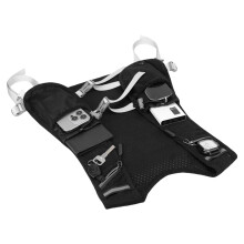 Running Water Vest Hydration Pack, Reflective, 500ml Water Backpack, Soft Flask Pockets, Cell Phone Holder for Cycling
