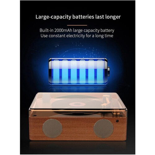 CD Player Bluetooth 5.0 Rechargeable BuiltIn Speaker Lossless Playback Infrared Remote Control 1
