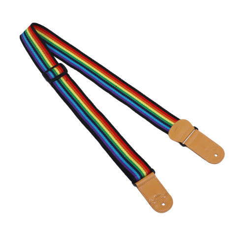 Regenbogen-Gitarrengurt, verstellbare Länge, 1