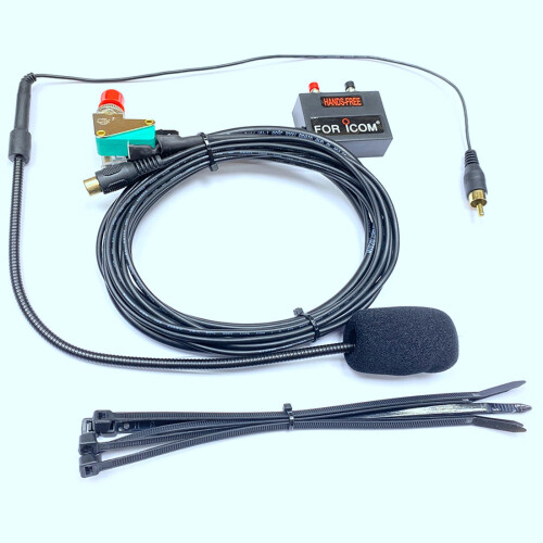 Finger PTT 8 Pin Hands-Free Microphone for ICOM IC