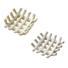 Handwoven Ceramic Soap Dish Ceramic Bathroom Soap Dish Organizer with Self-Drain Hollow Design Stylish for Bathroom