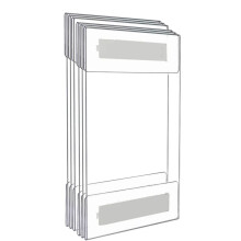 6-Teiliger Acryl-Bilderrahmen Ohne Lochung, Zur Wandmontage, Transparentes Preisschild mit Tischschild, A4-Displayrahmen für Zuhause