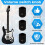 10 St Speed Tone Volume  Knop Byte för Precisionsbas eller Elgitarr CKB031 12X15mm 2