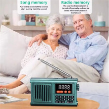 DAB-Radio, Tragbar, Wiederaufladbar, , Soundbox, AM/FM-Radio, -Vintage-Ham-Lautsprecher, MP3-Player, Grau