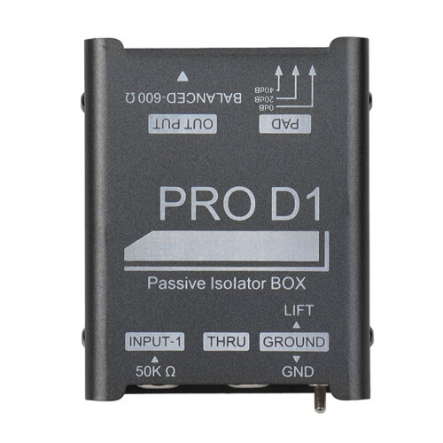 Nieuwe PRO D1 Audio Isolator, Audio Current Eliminator, XLR 6.5 Isolator, Mixer Microfoon Common Ground Filter