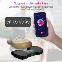 Kabelloser Pageturner mit Pedal, Tragbarer Musik-Pageturner für Tablets, Smartphones, BT-Fuß-Pageturner, Wiederaufladbar