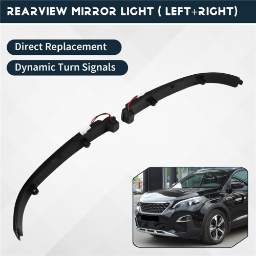 Accessori per Indicatori di Direzione Dinamici A LED per Specchietti Laterali per  3008 5008 2017-2020 1