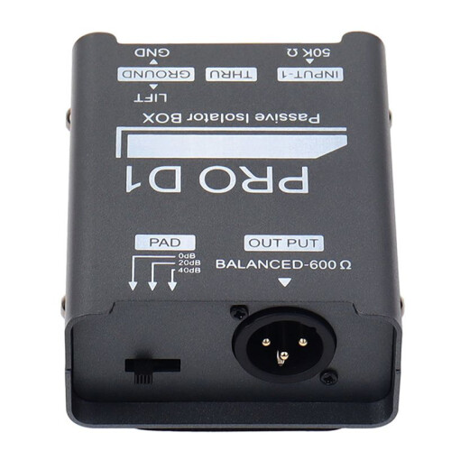 Nieuwe PRO D1 Audio Isolator, Audio Current Eliminator, XLR 6.5 Isolator, Mixer Microfoon Common Ground Filter 1