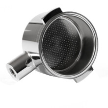 Per  51MM In Acciaio Inox Senza Fondo Maniglia Testa Doppio Orecchio Accessorio Accessori per Caffè con Filtro Cestino