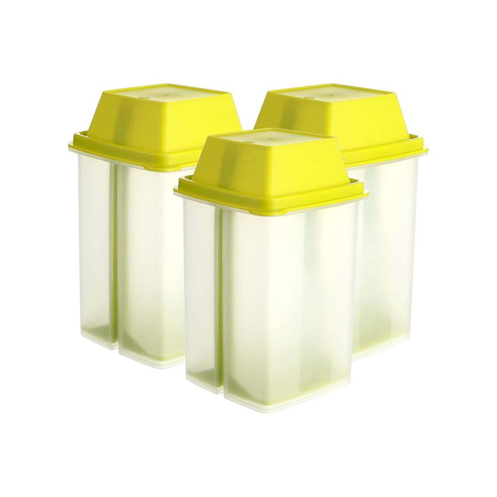 3 Pieces Jalapeno Pickle Containers With Strainers Square Dispensers For Pickled Food Kitchen Tools Green 6132168346615