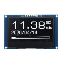 2,42 Inch OLED-Schermmodule 128x64, SSD1309 SPI I2C Seriële Interface, High Definition LCD-Scherm, Wit