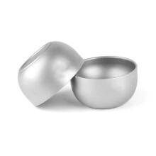 Titan Kopp Ren Titan Tekopp 45 Ml Dubbellager Tekopp för Camping Vandring Backpacking Hemmakontor 2 ST Tekopp