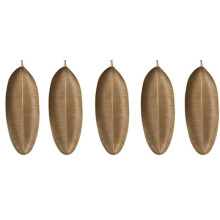 5 Bandejas Decorativas Nórdicas con Forma de Hojas Doradas, Bandeja para Servir Joyas, Bandeja para Aperitivos y Frutas, Organizador de Mesa.