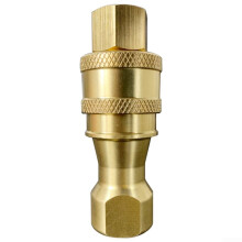 Hydraulic Quick Release Couplings 500 Bar BSPT Brass Quick Disconnect Fitting Sweeper Air Conditioner Quick Connector