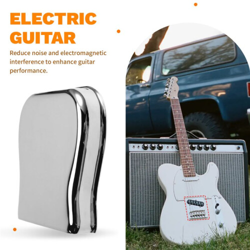Guitar Bridge Stensstycke Metallskyddsskydd för TELE Elgitarrtillbehör 2