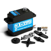 35 Kg Digitalservo mit Hohem Drehmoment und Metallgetriebe-Servo, IP66 Wasserdicht, Hochgeschwindigkeitsservo für 1:8/1:10/1:12 RC-Auto oder Roboter