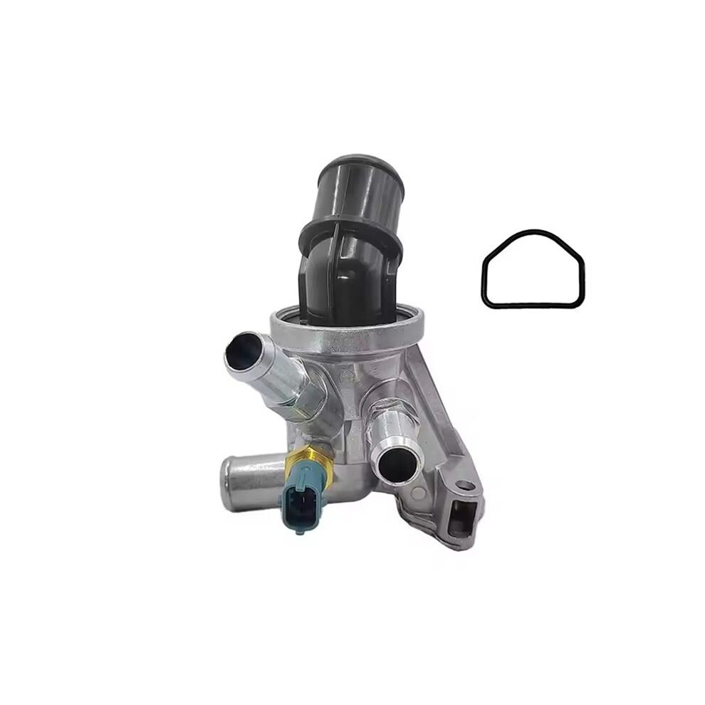 80 176 12650485 For Engine Cooling Thermostat Housing Cover Assembly Suit Black/Silver 6033934416726