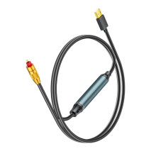 Convertidor de USB A SPDIF Óptico Adaptador de Sonido Analógico A Digital para Mejorar el Sonido Cable Óptico para Consolas de Juegos HDTV