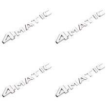 4X 4MATIC Prata Auto Baú Pára-Choques Emblema Decalque Emblema Fita Adesiva Adesivo SubstituiçãO para -