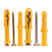 M6 M8 Plastic Expansion Pipe Wall Anchor Plug Tapping Expansion Nail with Screw Combination (Size: M6 x 80 mm 10 Pieces) M6x80mm10pcs