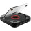 CD Player Bluetooth Portable With Dustproof Cover AB Repeat Timer Remote Control Desktop Black 5