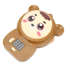 Electronic Height Touch Counter with Suction Cups Kids Growth Aid Brown