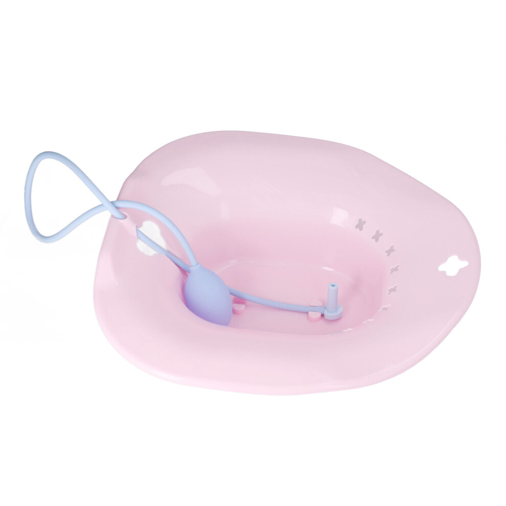 Pink Universal Sitz Bath With Flusher Â Postpartum & Hemorrhoid Care
