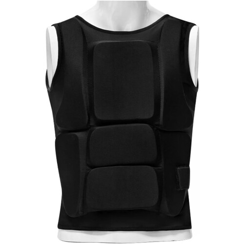 Karate Chest Guard Adjustable With Foam Padding, Breathable Polyester, Secure Straps For Training 1