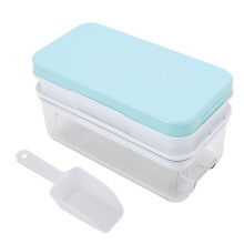 Versatile Ice Cube Station, Nsf Certified Scoop And Storage System, Includes 2 Trays, 1 Lid, 1 Bin, And 1 Scooper For Hassle-free Ice Making And