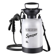 Portable Shower 5L Camping Shower With 10Mode Sprayer Head 9.84ft Hose For Garden, Picnic, Hiking, Beach, Car Cleaning