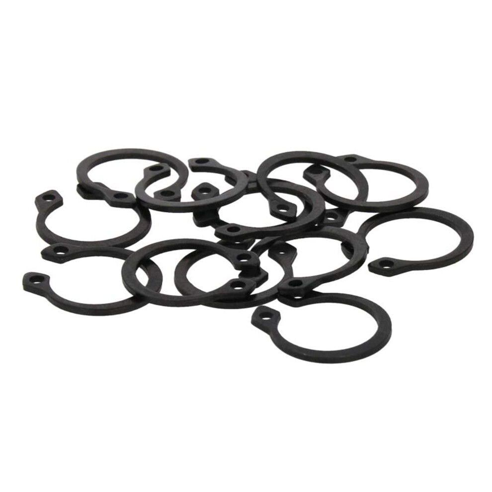 50 Pcs 65Mn Steel External Circlip Rings 2630Mm For Automotive, Electrical And Warehouse, (27Mm) 27Mm Black 9347817027938